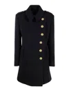 Tom Ford Asymmetric Wool-cashmere Duffle Peacoat In Blue