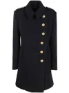 Tom Ford Asymmetric Wool-cashmere Duffle Peacoat In Blue