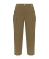 Tom Ford Logo Patch Cargo Pants In Green