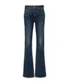 Tom Ford Dark Blue Flared High Rise Jeans In Blue