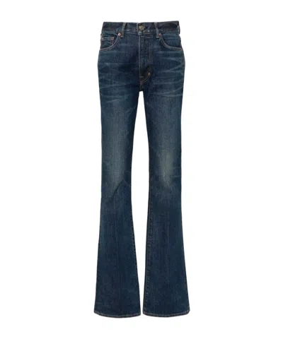 TOM FORD TOM FORD STRETCH RAW DENIM FLARED JEANS