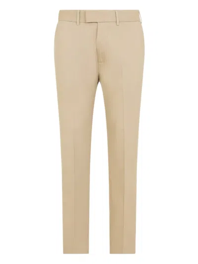 Tom Ford Mens Sand Straight-leg Twill Stretch-cotton Chino In Neutral