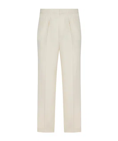 Tom Ford Belt Loops Slacks In White