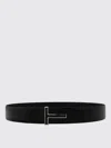 Tom Ford Shiny Leather Belt Belts Black In Black