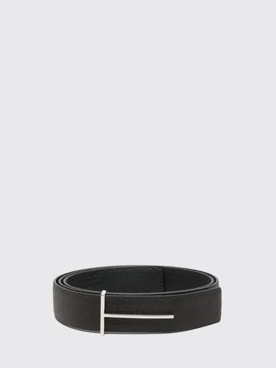 TOM FORD TOM FORD SLIM T REVERSIBLE GRAINED LEATHER BELT