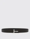 Tom Ford Logo Reversible Belt Belts Multicolor In Black