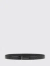 Tom Ford Reversible Python-print Buckle Belt In Black
