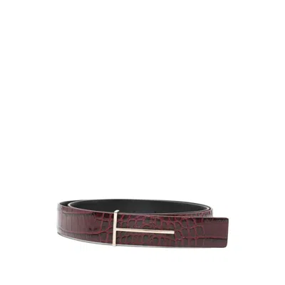 Tom Ford Belt In Red