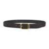 Tom Ford Adjustable Length Gold-tone Buckle Suede Finish In Black