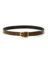 Tom Ford Men Belt With Buckle In Brown