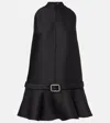 Tom Ford Couture Mock Neck Mini Dress In Black