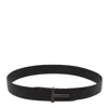 Tom Ford T Logo Buckle Belt In Grained Leather