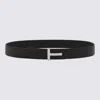 Tom Ford Reversible Calf Leather Belt With Buckle In Black