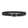 Tom Ford Adjustable Length Gold-tone Buckle Suede Finish In Black