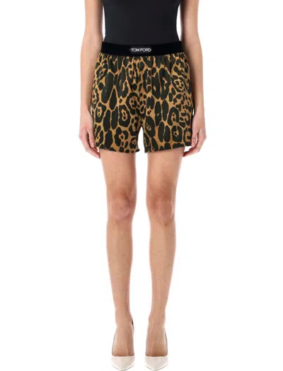 TOM FORD TOM FORD STRETCH SILK SATIN BOXER SHORTS