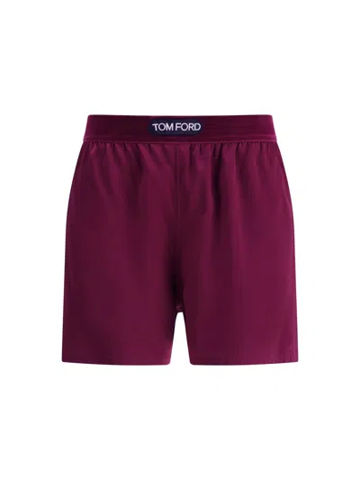 Tom Ford Bermuda Shorts In Purple
