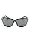 Tom Ford Bettina Butterfly-frame Sunglasses In Black