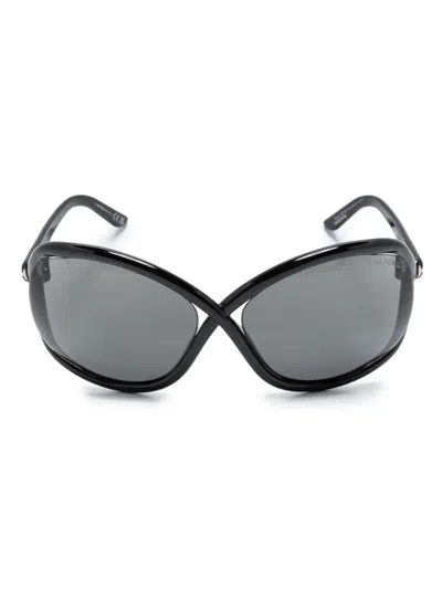 Tom Ford Bettina Butterfly-frame Sunglasses In Black