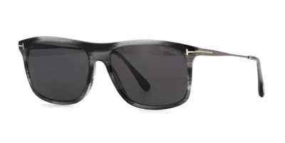 Pre-owned Tom Ford Bettina Ft 1068 Shiny Black/grey Shaded (01a) Sunglasses In Gray