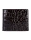 Tom Ford Crocodile-print Leather Wallet In Brown