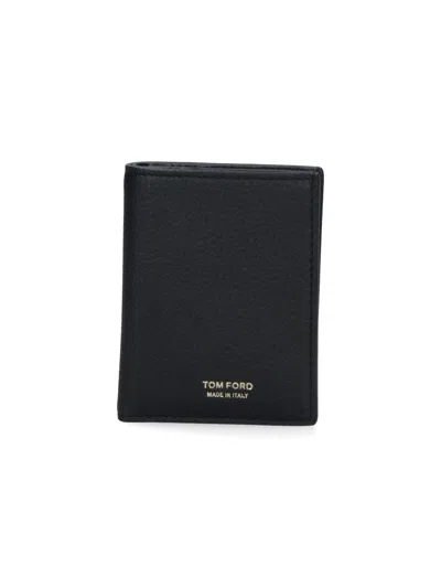 Tom Ford Bi-fold Card Holder In Purple