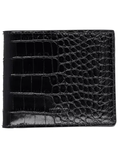 Tom Ford "bi Fold" Wallet In Black