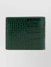 Tom Ford Bi-fold Wallet In Crocodile Leather In Green