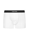 Tom Ford Cotton Bi Pack Boxer Briefs With Logo Band In White
