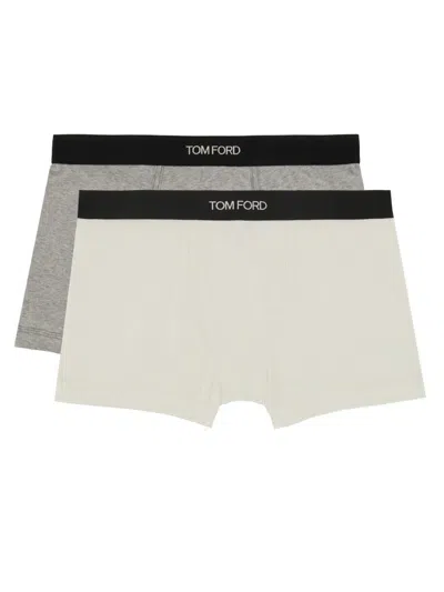 Tom Ford Set Of 2 Stretch Cotton Boxers In Multi