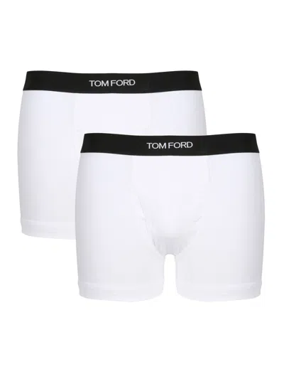 Tom Ford Cotton Boxers Pack In White