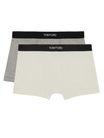 Tom Ford Set Of 2 Stretch Cotton Boxers In Multi