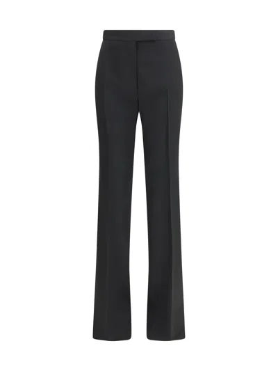 Tom Ford Bicolour Tailored Straight-leg Trousers In Black