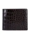 Tom Ford Crocodile-print Leather Wallet In Brown