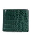 Tom Ford Bi-fold Wallet In Crocodile Leather In Green