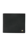 Tom Ford Logo Leather Wallet Wallets And Card Holders Black In Black