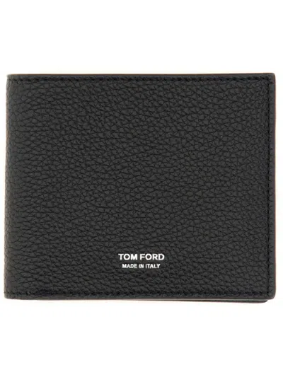 Tom Ford Bifold T Line Wallet In Black
