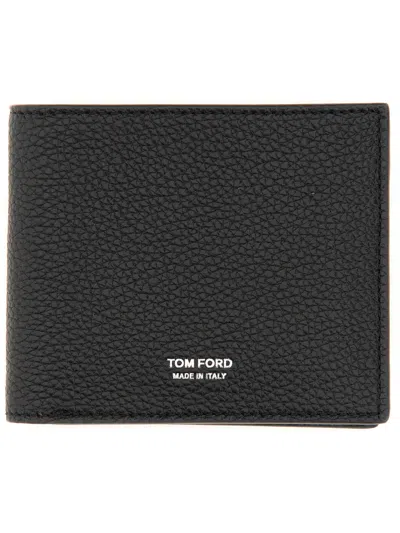 Tom Ford Bifold T Line Wallet In Black