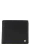 Tom Ford Textured Leather Bifold Wallet And Cardholder In Black