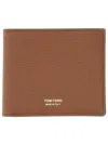 Tom Ford Textured Bi-fold Wallet And Cardholder In Brown