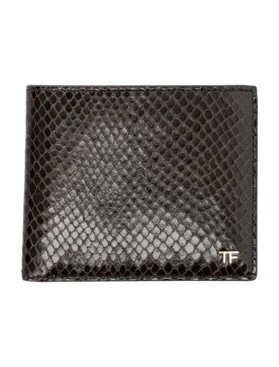 TOM FORD TOM FORD PRINTED PYTHON CLASSIC BIFOLD WALLET