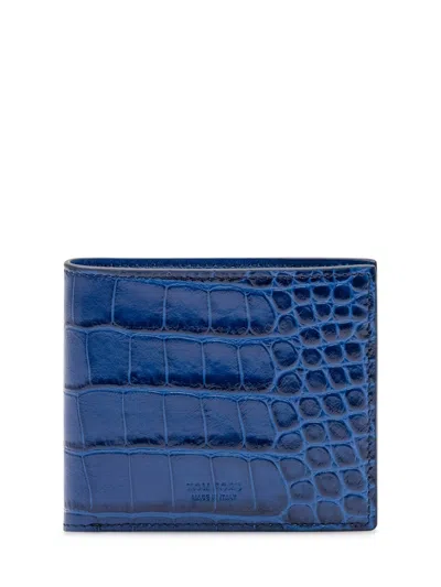 Tom Ford Bifold Wallet In Royal Blue