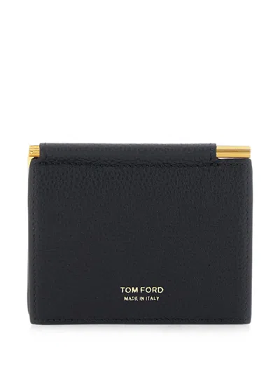 Tom Ford Bi-fold Wallet In White