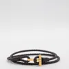 Tom Ford Black Calf Leather Bracelets
