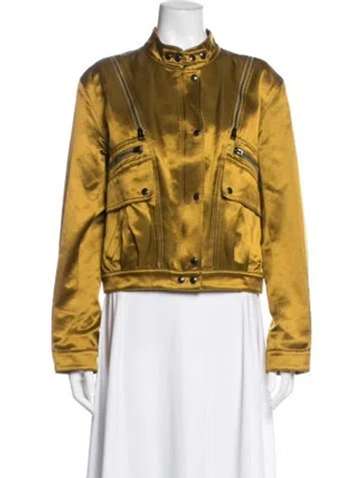 Pre-owned Tom Ford Biker Jacket In Gold