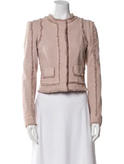 Pre-owned Tom Ford Biker Jacket In Pink