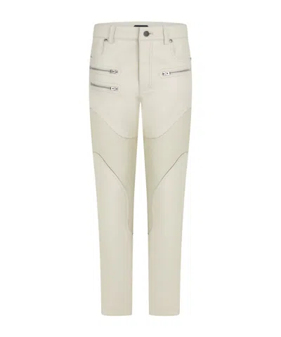 Tom Ford Biker Leather Pants In White