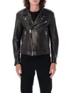 Tom Ford Biker Leather Jacket In Black