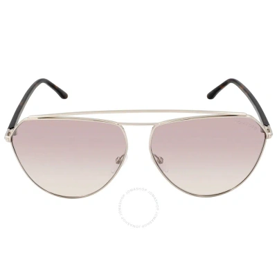 Tom Ford Binx Light Brown Gradient Pilot Ladies Sunglasses Ft0681 16g 63