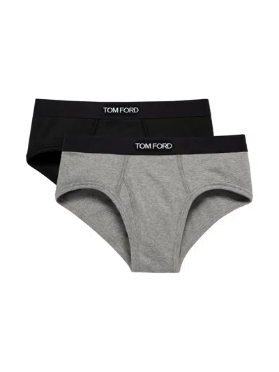 TOM FORD BIPACK BRIEF STRETCH COTTON SLIP