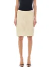 Tom Ford Midi Skirt In White